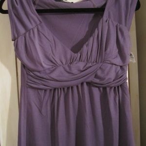 B'lee Women's Purple V-Neckline Top~Medium New